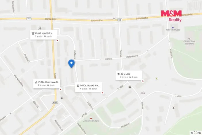 Prodej bytu 2+1, Karviná - Ráj, Haškova, 54 m2