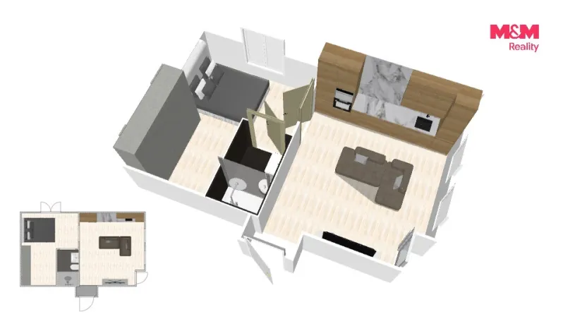 Prodej bytu 2+kk, Praha - Libeň, Na Truhlářce, 40 m2