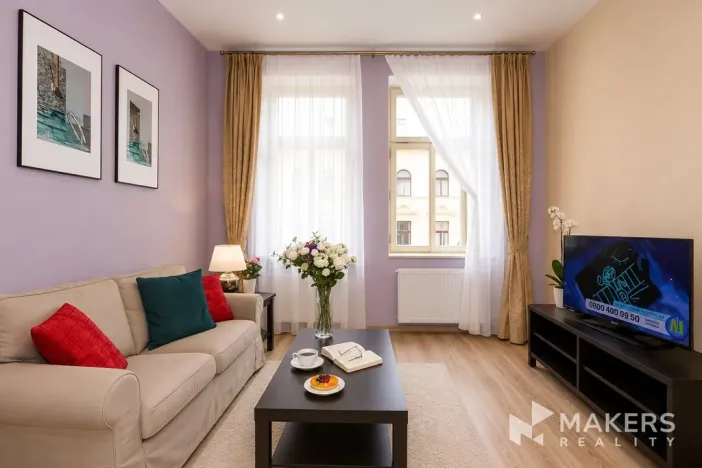 Pronájem bytu 1+1, Praha - Vinohrady, Máchova, 40 m2