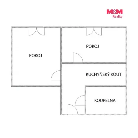 Pronájem bytu 1+1, Žamberk, Školská, 35 m2