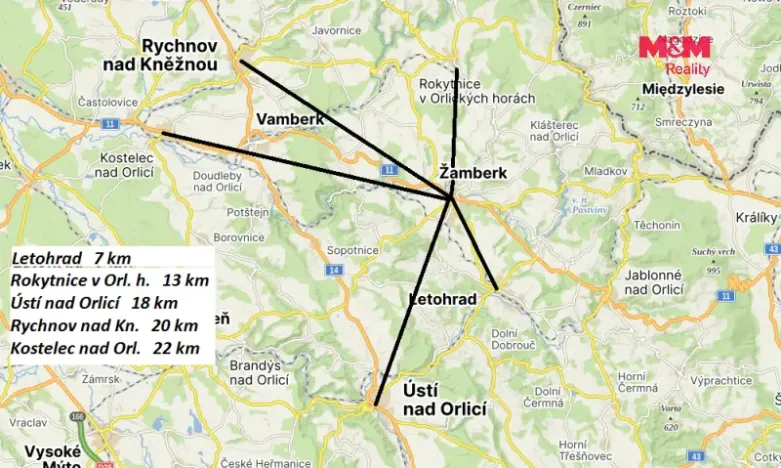 Pronájem bytu 4+1, Žamberk, Zemědělská, 100 m2