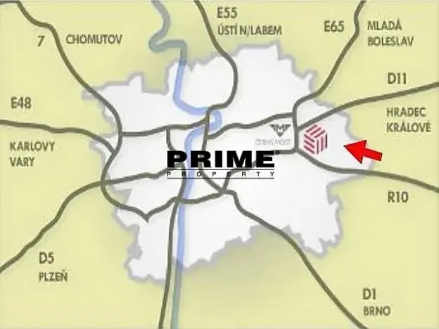 Pronájem skladu, Praha - Horní Počernice, Ve žlíbku, 745 m2