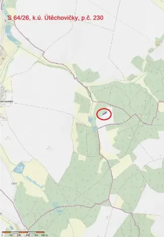 Prodej lesa, Útěchovičky, 360 m2