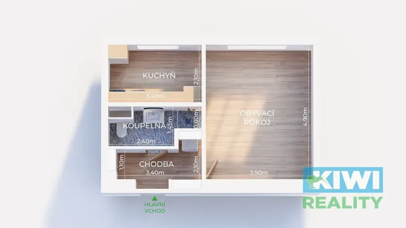 Pronájem bytu 1+1, Havířov, Dlouhá třída, 36 m2