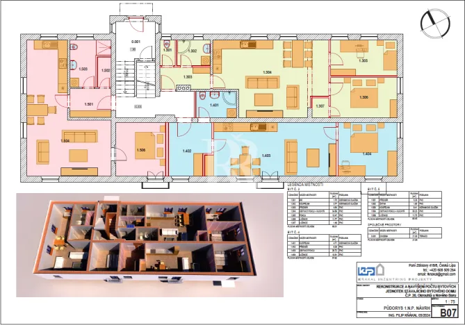 Prodej činžovního domu, Okrouhlá, 640 m2