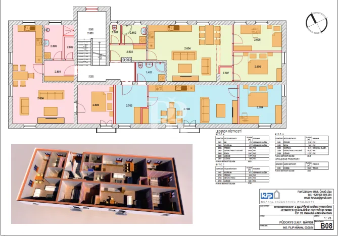 Prodej činžovního domu, Okrouhlá, 640 m2
