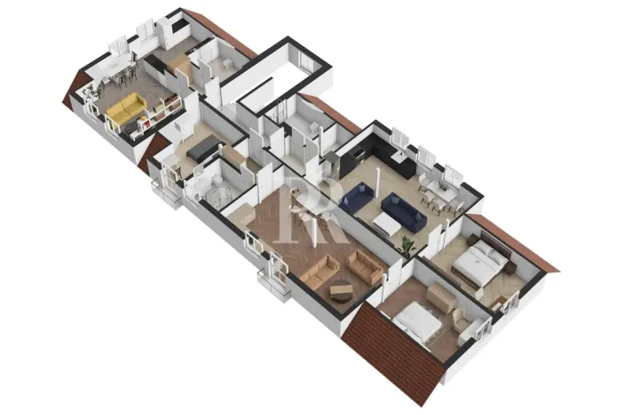 Prodej činžovního domu, Okrouhlá, 640 m2