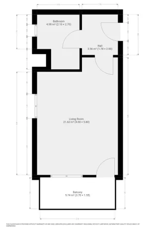 Pronájem bytu 1+kk, Praha - Vysočany, Poděbradská, 32 m2