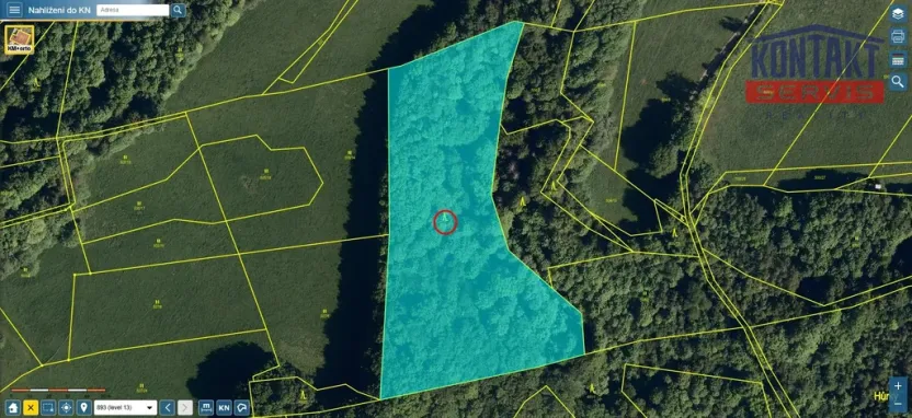 Prodej lesa, Životice u Nového Jičína, 12739 m2