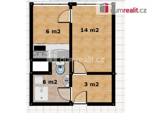 Pronájem bytu 1+1, Praha - Bubeneč, náměstí Interbrigády, 29 m2