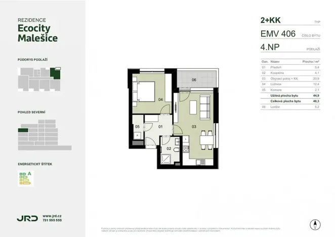 Prodej bytu 2+kk, Praha - Malešice, Univerzitní, 48 m2