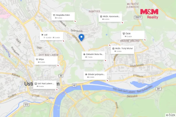Prodej bytu 3+1, Ústí nad Labem - Severní Terasa, Rabasova, 78 m2