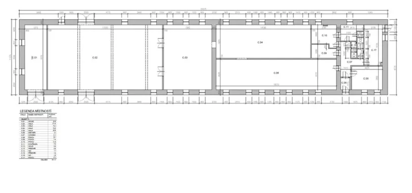 Pronájem skladu, Církvice, 511 m2