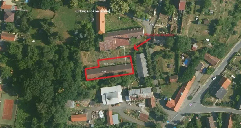 Pronájem skladu, Církvice, 511 m2
