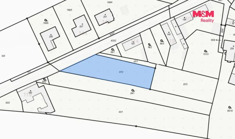 Prodej pozemku pro bydlení, Martiněves - Radešín, 1367 m2