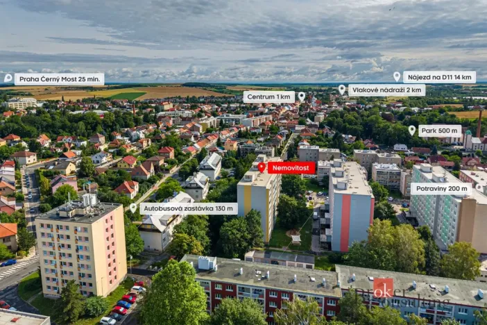 Prodej bytu 3+1, Český Brod, Na Cihelně, 68 m2
