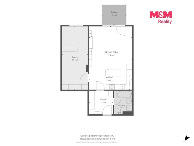 Prodej bytu 2+kk, Beroun - Beroun-Město, Nepilova, 66 m2