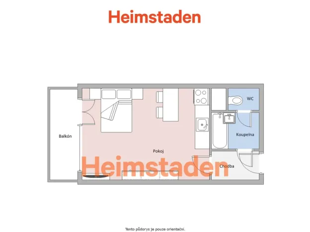 Pronájem bytu 1+kk, Frýdek-Místek - Místek, Československé armády, 24 m2