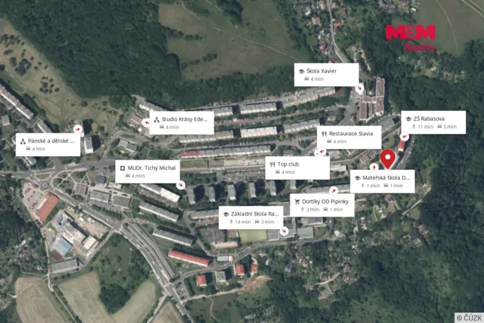 Prodej bytu 3+1, Ústí nad Labem - Severní Terasa, Rabasova, 78 m2