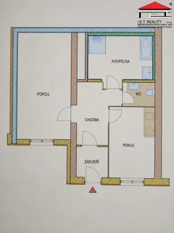 Prodej bytu 2+kk, Brno, Bratislavská, 38 m2