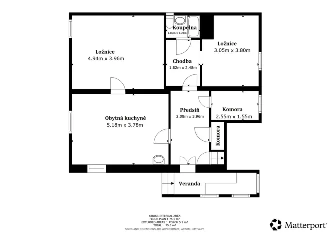 Prodej rodinného domu, Chodouň, 85 m2
