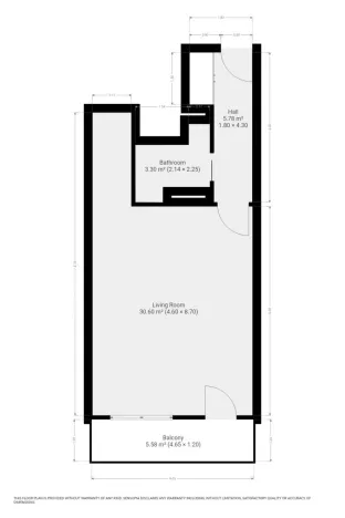 Pronájem bytu 1+kk, Praha - Vysočany, Skloněná, 44 m2