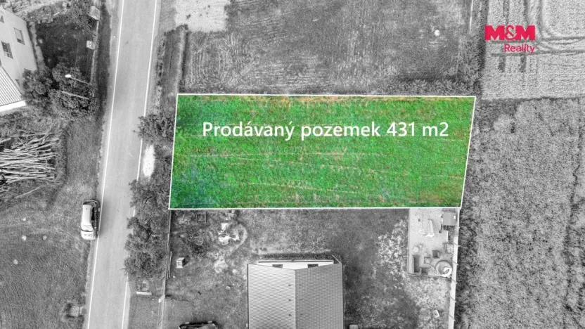 Prodej pozemku pro bydlení, Rašín, 431 m2