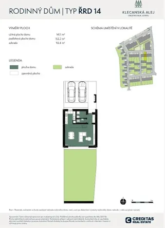 Prodej rodinného domu, Klecany, Topolová, 142 m2