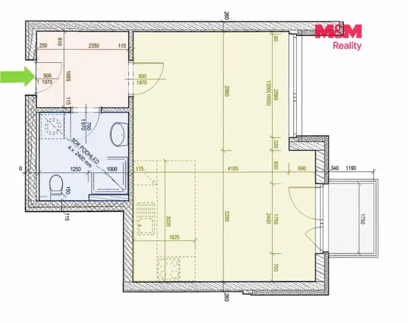Prodej bytu 1+kk, Praha - Letňany, Pavla Beneše, 40 m2