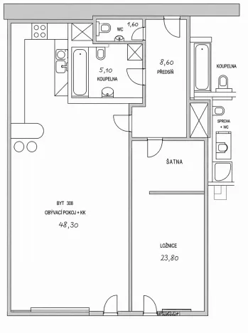 Prodej bytu 2+kk, Praha - Veleslavín, Na okraji, 88 m2