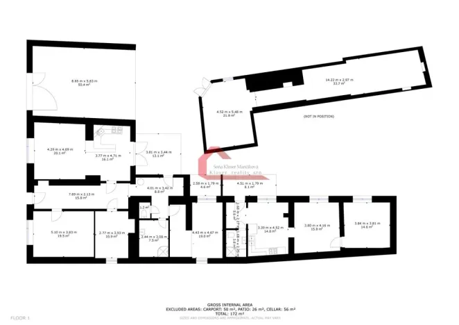 Prodej rodinného domu, Zaječí, Školní, 299 m2