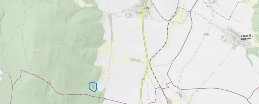 Prodej louky, Městečko Trnávka - Lázy, 1410 m2