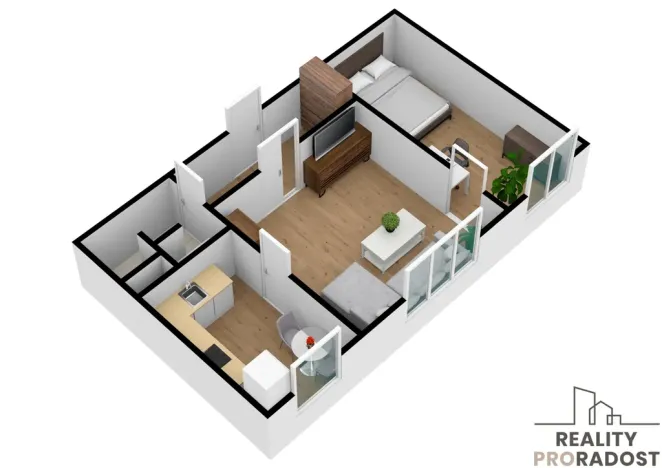 Prodej bytu 2+1, Ostrava, Jaroslava Misky, 44 m2