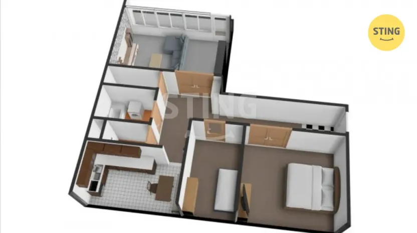 Pronájem bytu 3+1, Ostrava, Jugoslávská, 70 m2