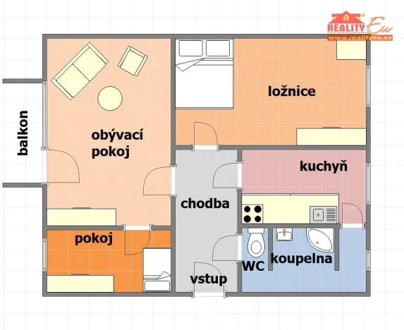 Prodej bytu 3+1, Nové Město nad Metují, Družstevní, 58 m2