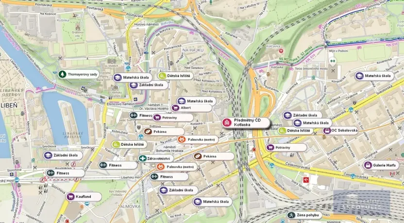 Prodej bytu 2+kk, Praha - Libeň, Kotlaska, 44 m2
