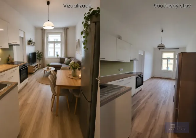 Prodej bytu 2+kk, Praha - Libeň, Kotlaska, 44 m2