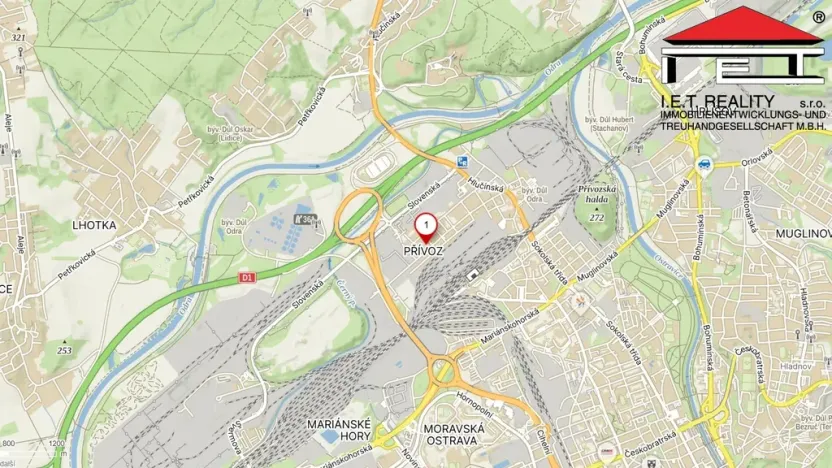 Pronájem bytu 2+kk, Ostrava, Palackého, 50 m2