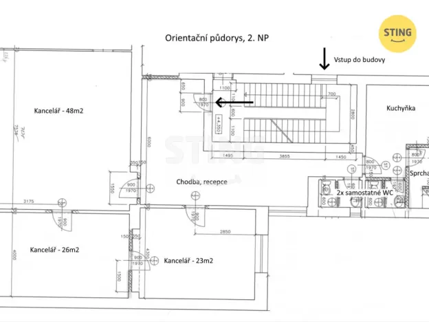 Pronájem kanceláře, Hodonín, 150 m2