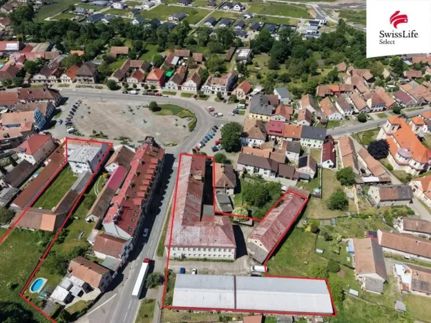 Prodej obchodního prostoru, Dašice, náměstí T. G. Masaryka, 3100 m2