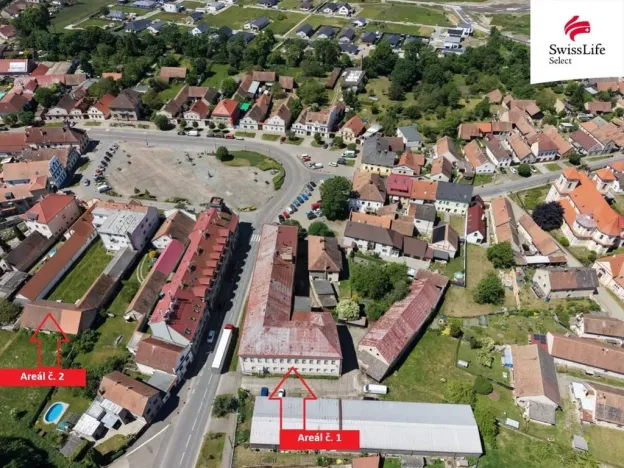 Prodej obchodního prostoru, Dašice, náměstí T. G. Masaryka, 3100 m2
