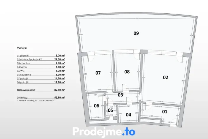 Prodej bytu 3+kk, Brno, Netroufalky, 83 m2