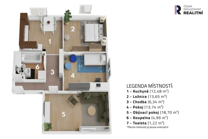 Prodej bytu 3+1, Železná, 75 m2