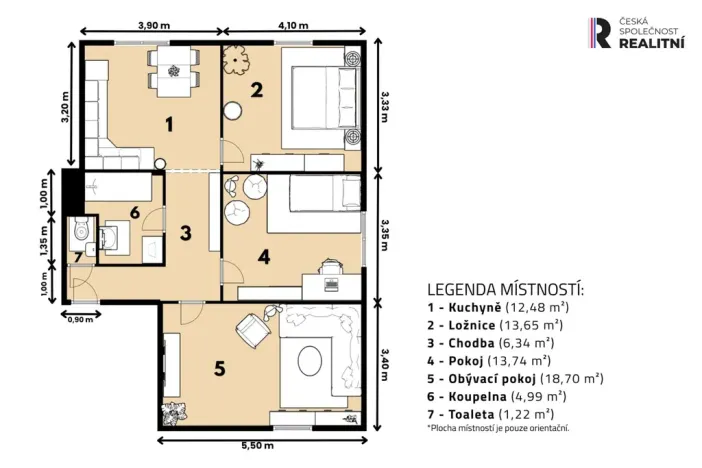 Prodej bytu 3+1, Železná, 75 m2