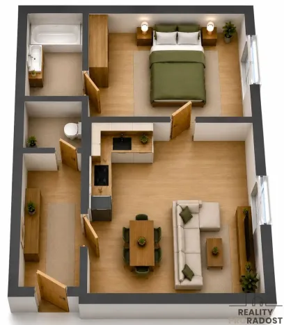 Prodej bytu 2+kk, Praha, U skládky, 41 m2