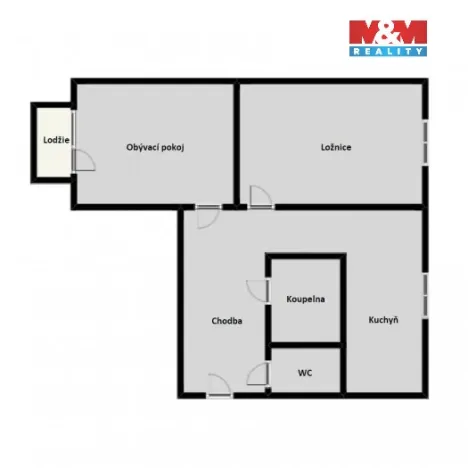 Prodej bytu 2+1, Rovná, 60 m2