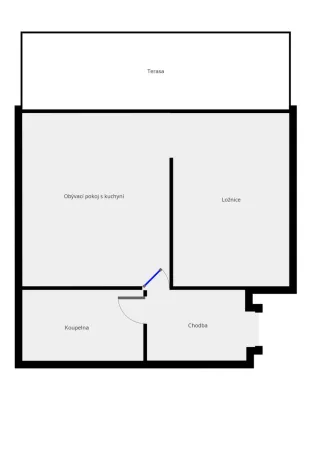 Pronájem bytu 2+kk, Praha - Košíře, Kotlářka, 44 m2