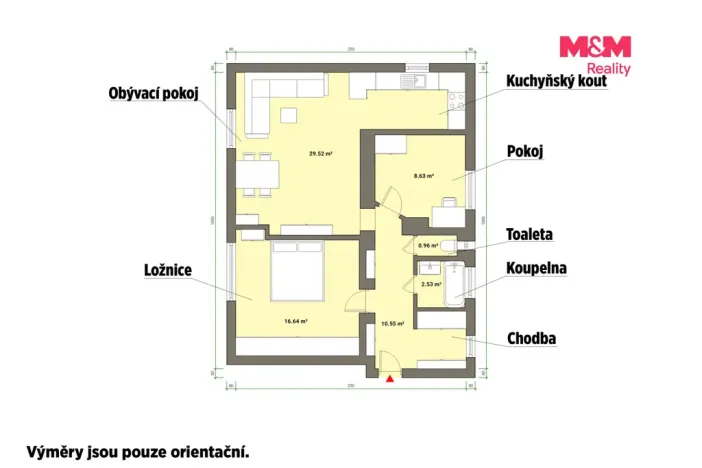 Prodej bytu 3+kk, Mariánské Lázně - Úšovice, Dukelská, 66 m2