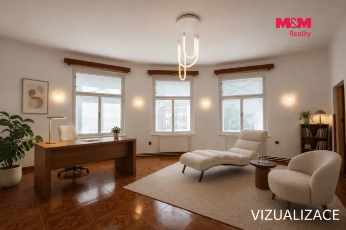 Pronájem kanceláře, Hradec Králové, Šafaříkova, 53 m2