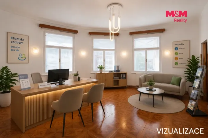 Pronájem kanceláře, Hradec Králové, Šafaříkova, 53 m2